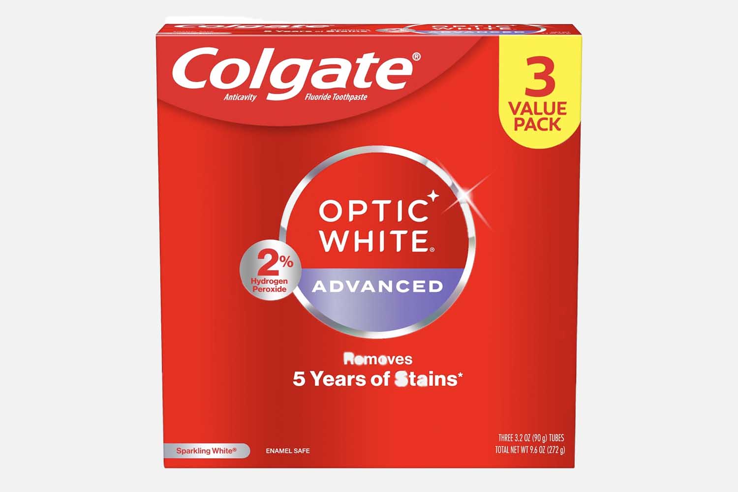 Colgate Optic White Advanced Tooth Whitening Toothpaste with Fluoride