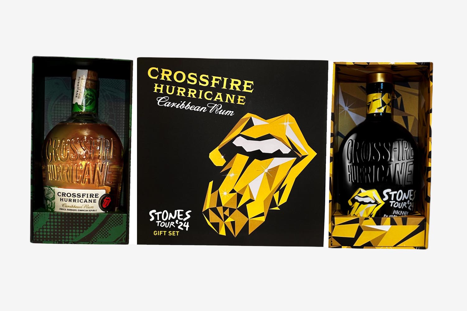 The Hackney Diamonds limited-edition release of Crossfire Hurricane Rum