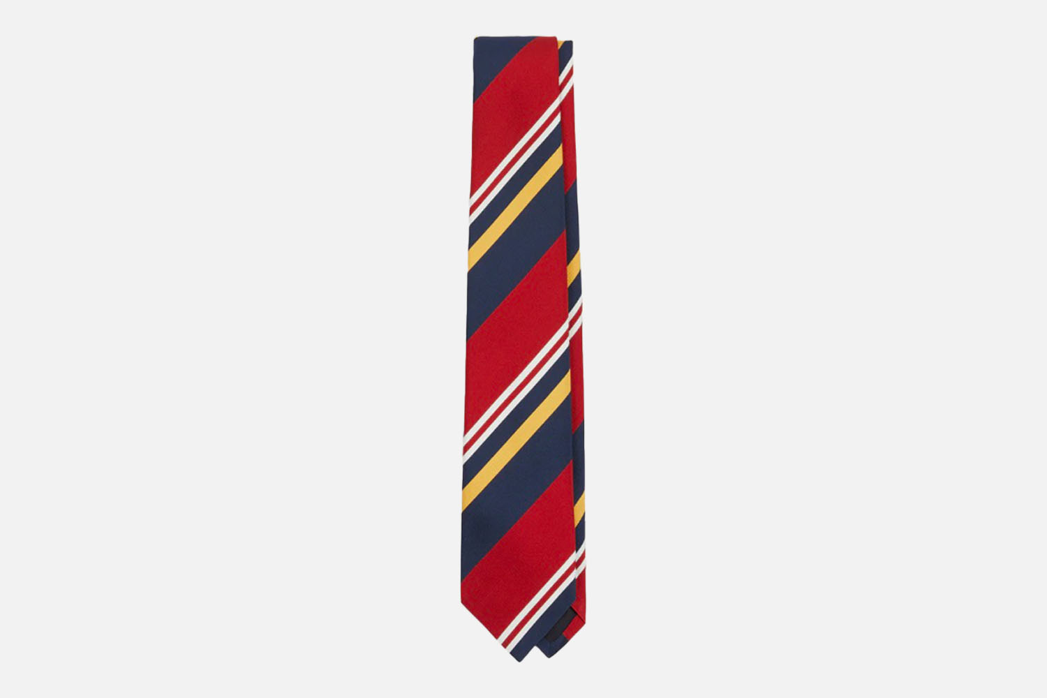 Drake’s Baiadera Stripe Mogador Tipped Tie