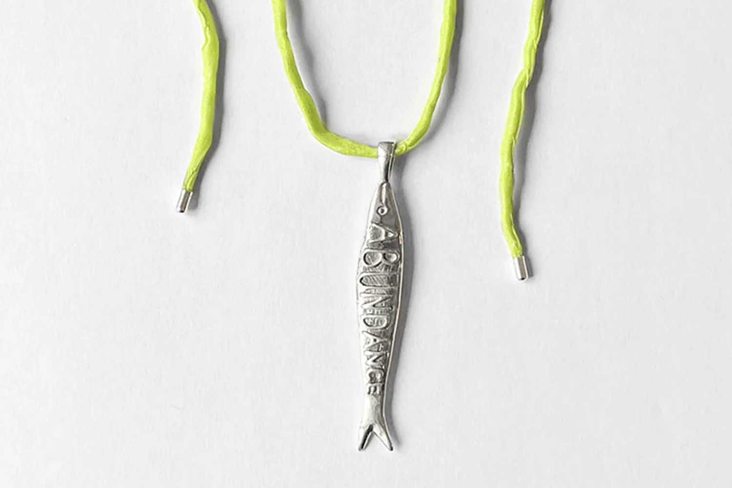 Kara Yoo Abundance Fish on Raw Silk