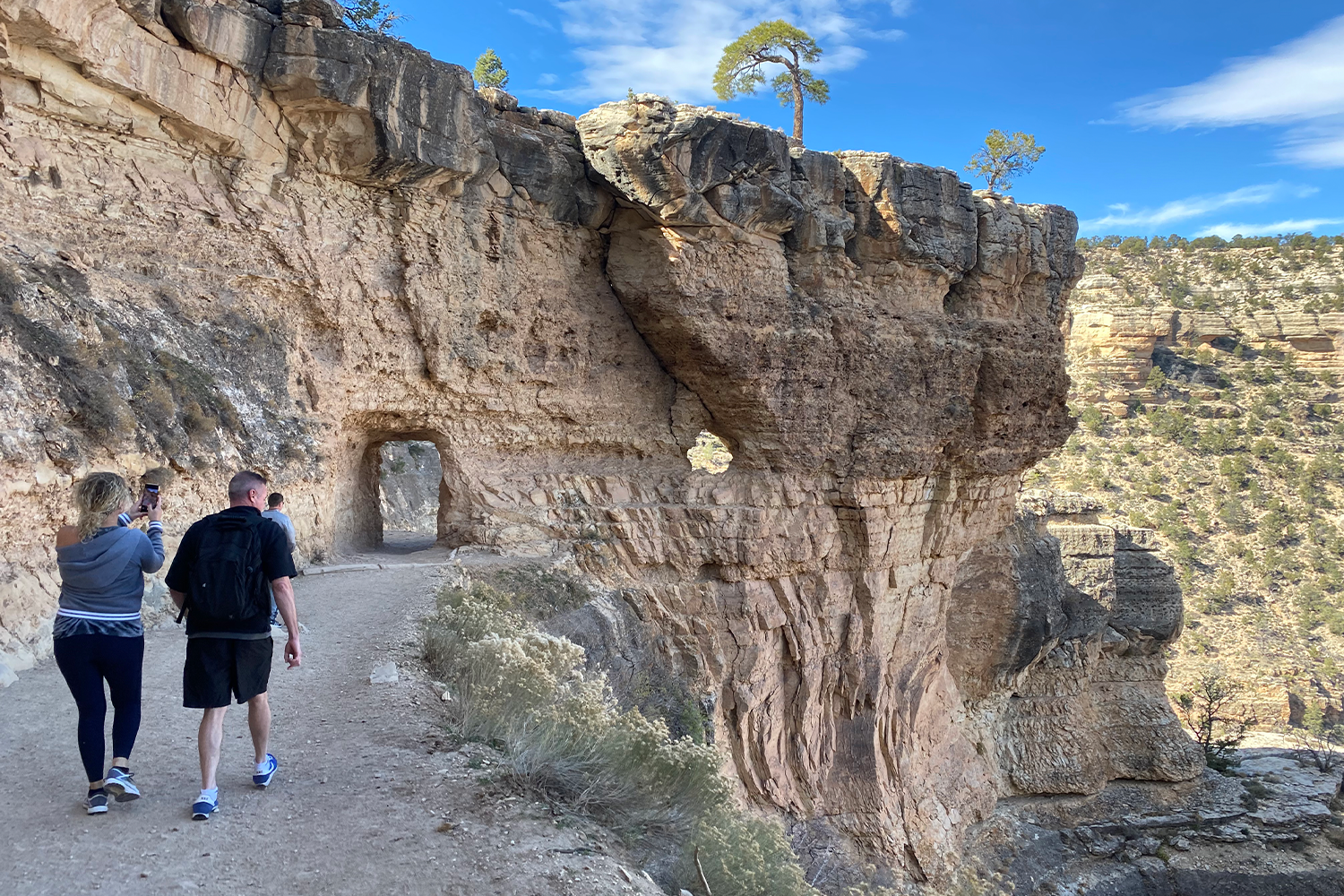 Hiking through the Grand Canyon