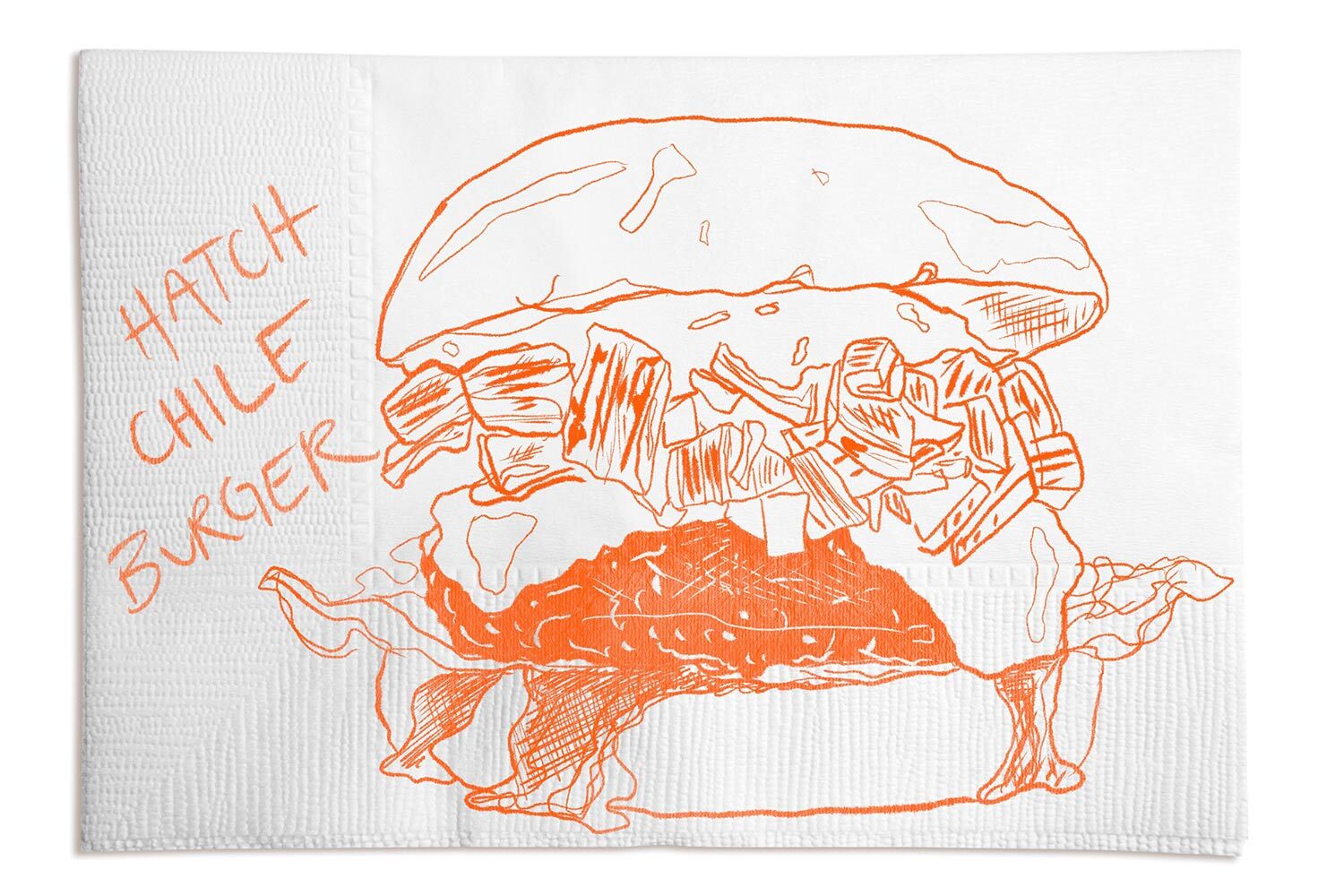 Hatch Chile Burger illustration