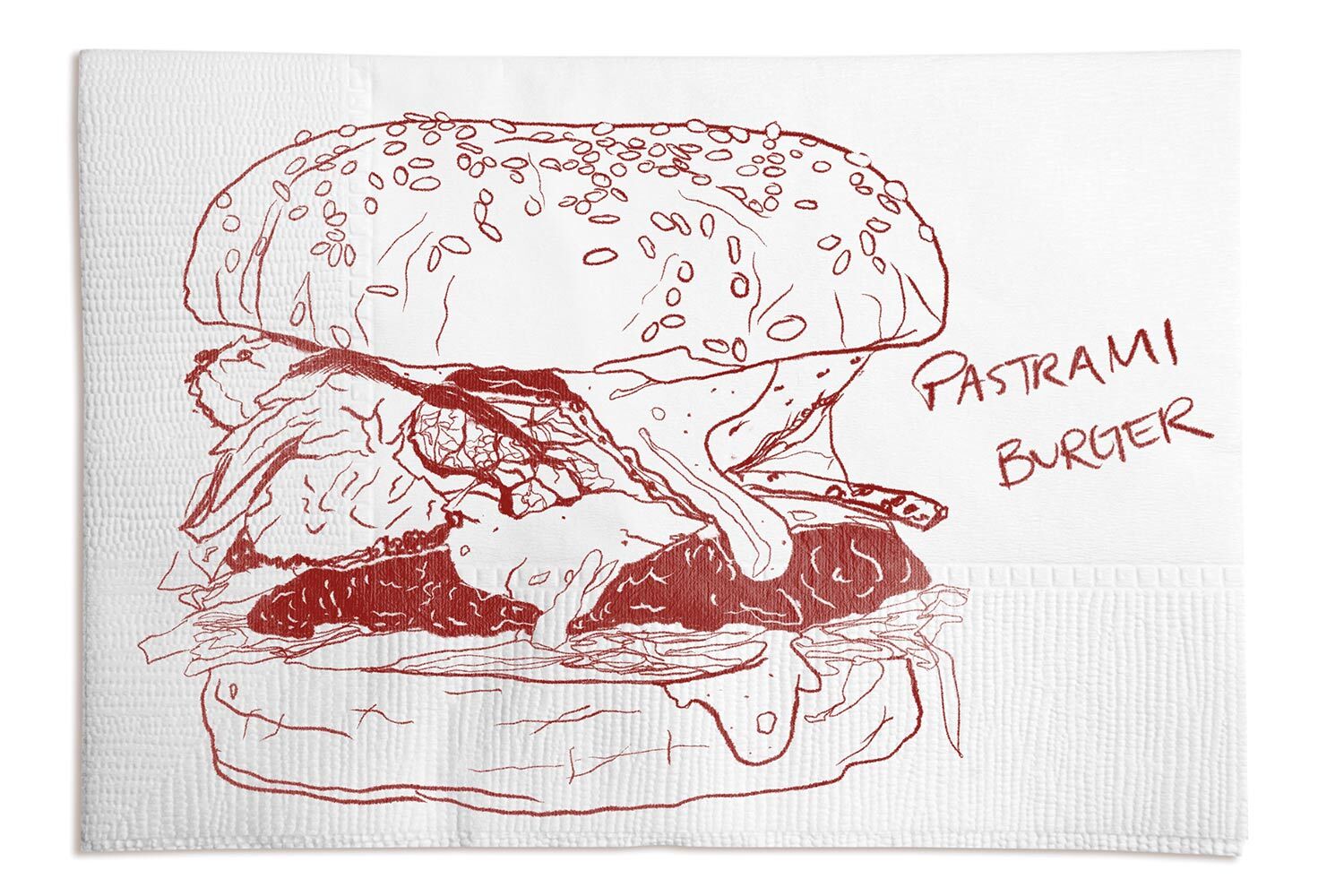 Pastrami Burger illustration