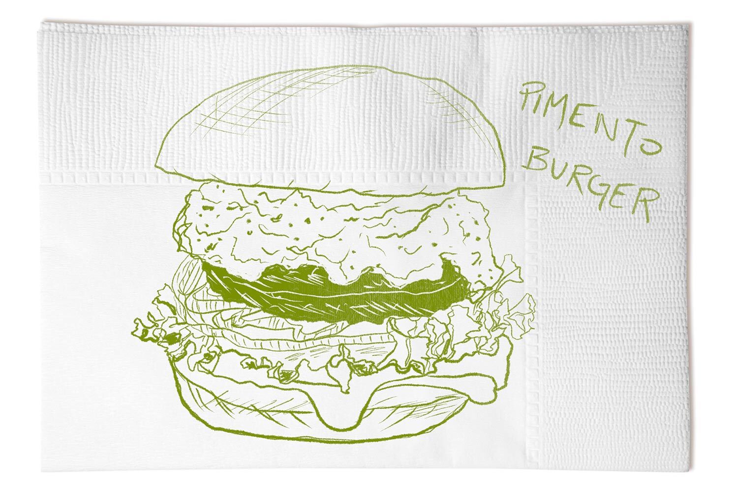 Pimento Burger illustration