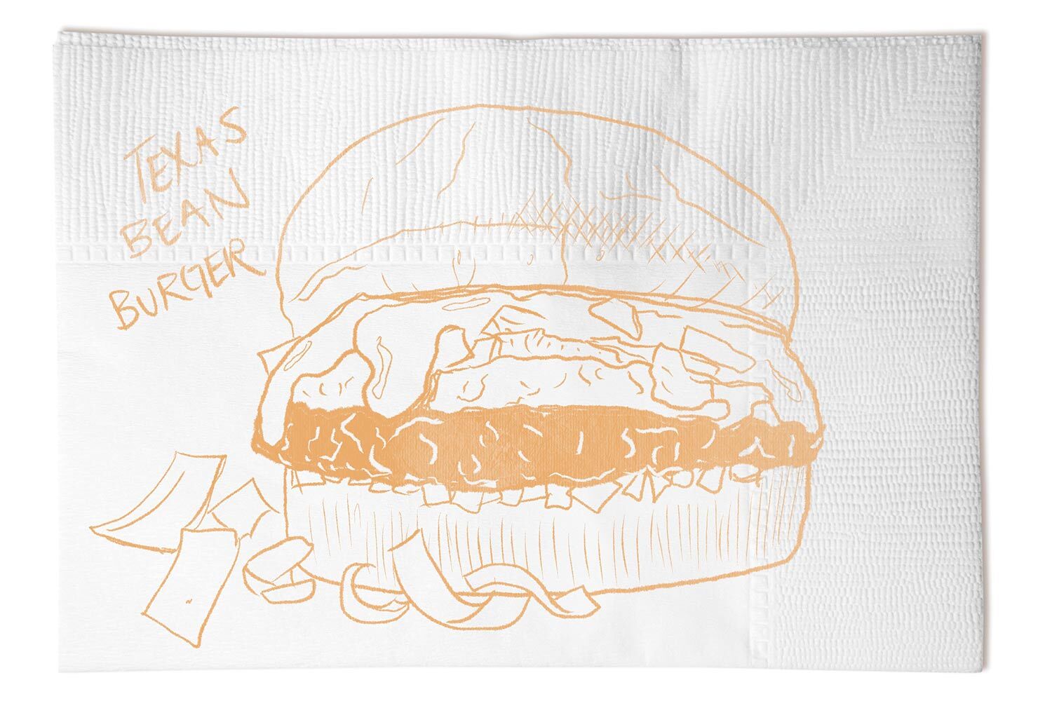 Texas Bean Burger illustration