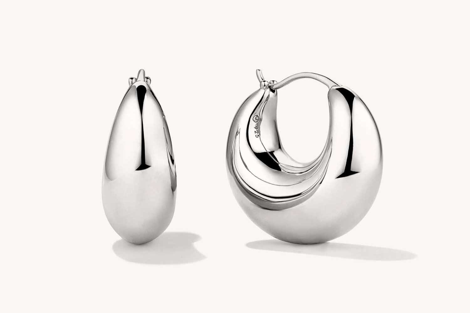 Mejuri Sculptural Hoops