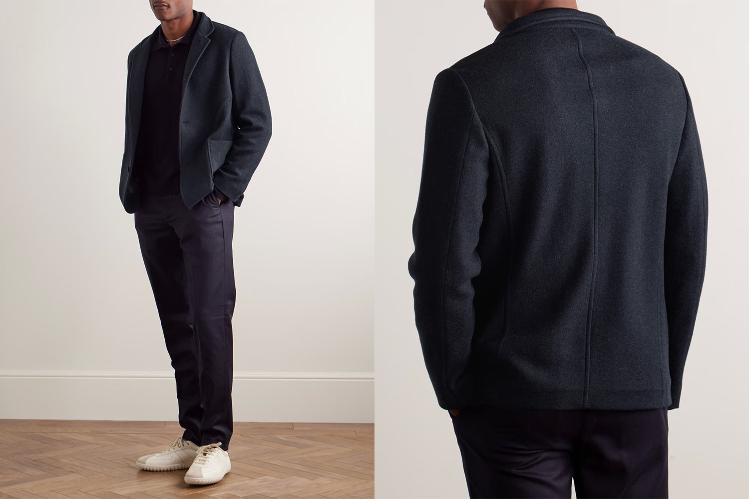 For the JSX Jockey: Loro Piana Spagna Unstructured Cashmere-Blend Jersey Suit Jacket