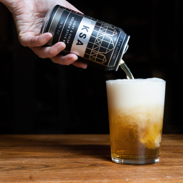 Fort Point's KSA Kolsch is a ubiquitous local beer, sprinkled across SF's bars, restaurants and corner stores