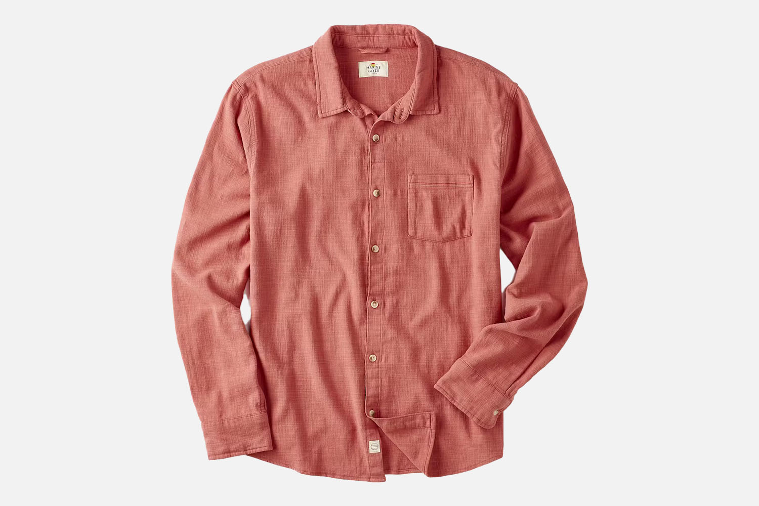 Marine Layer – Classic long sleeve stretch selvage shirt