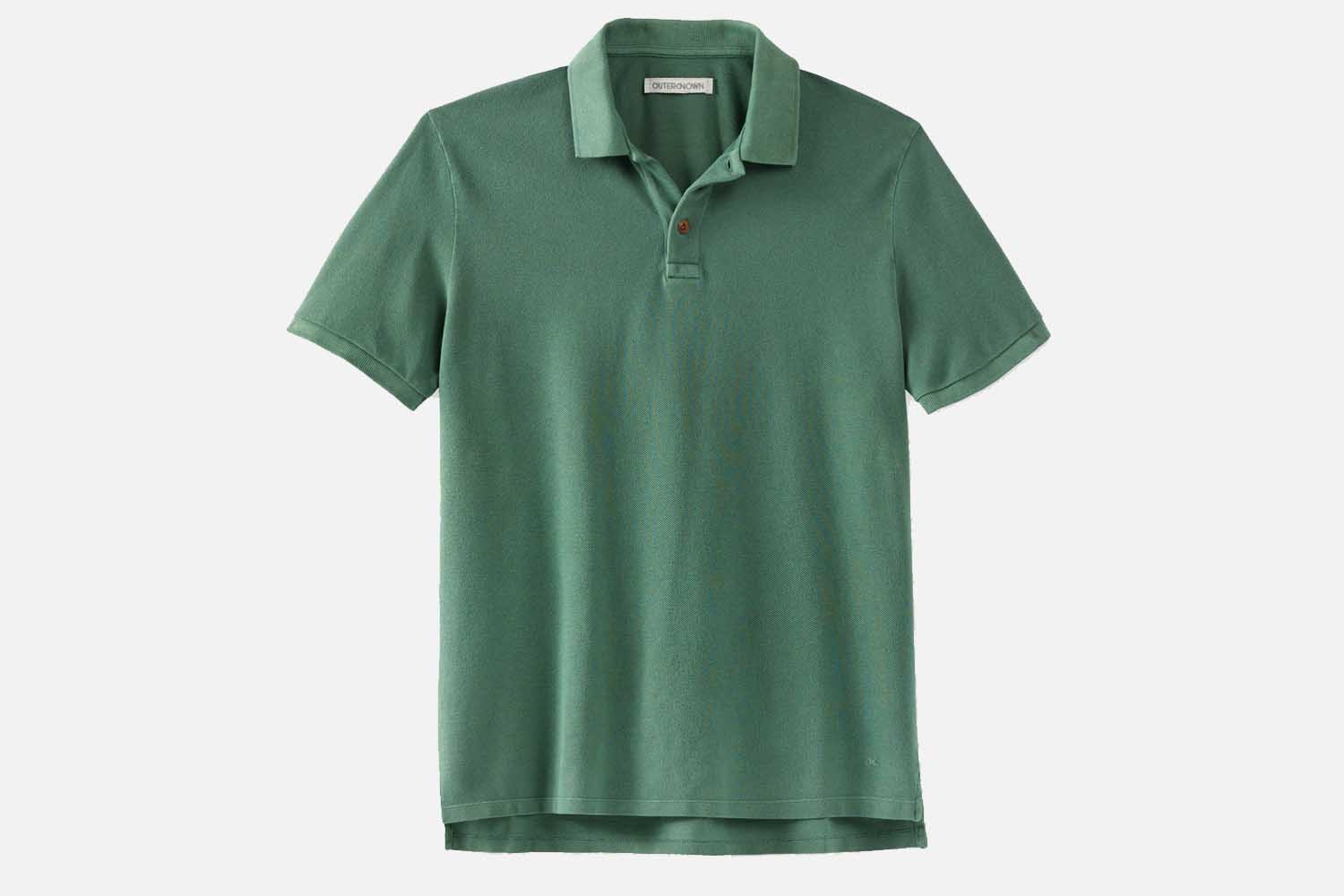 Outerknown Palms Pique Polo