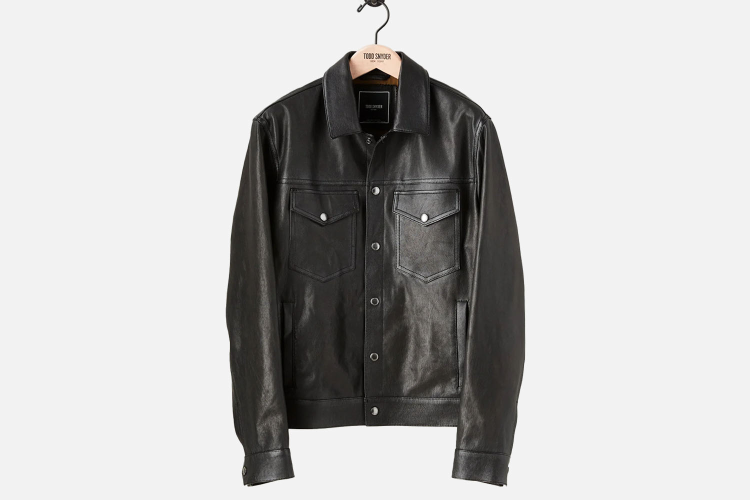 Todd Snyder Italian Burnished Leather Dylan Jacket