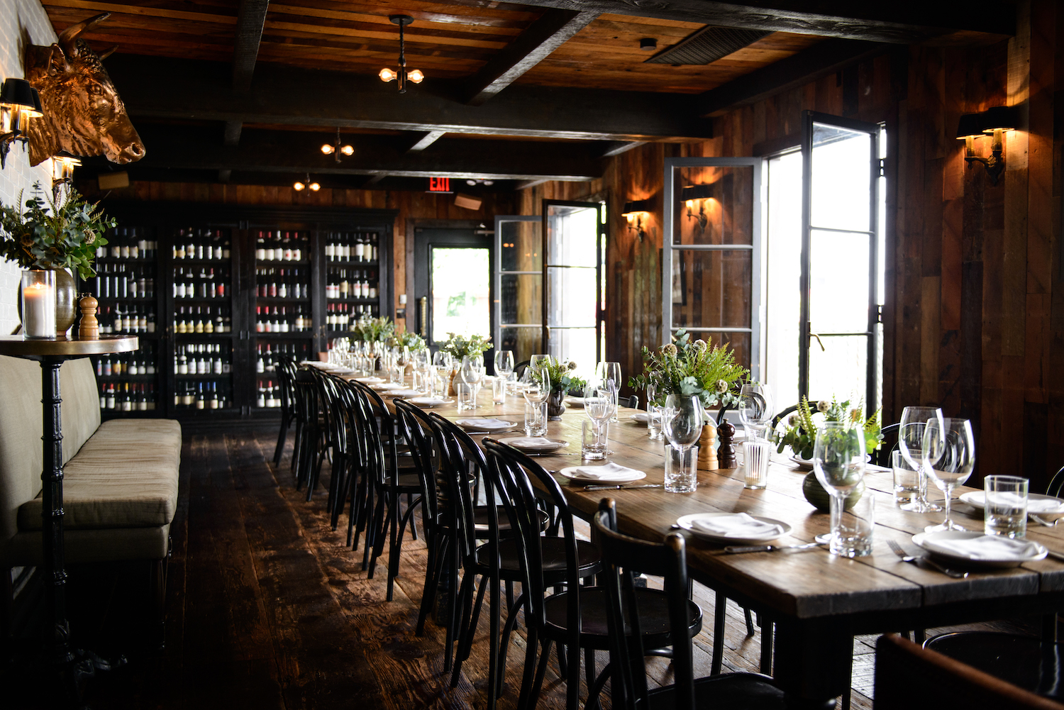 AOC's W 3rd Street location features a private upstairs wine room large enough to accommodate 40 guests