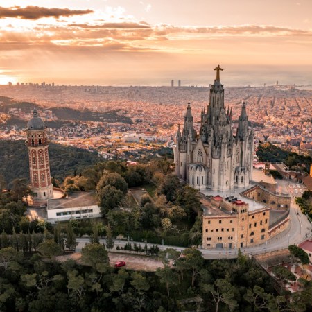 Aerial view of Barcelona