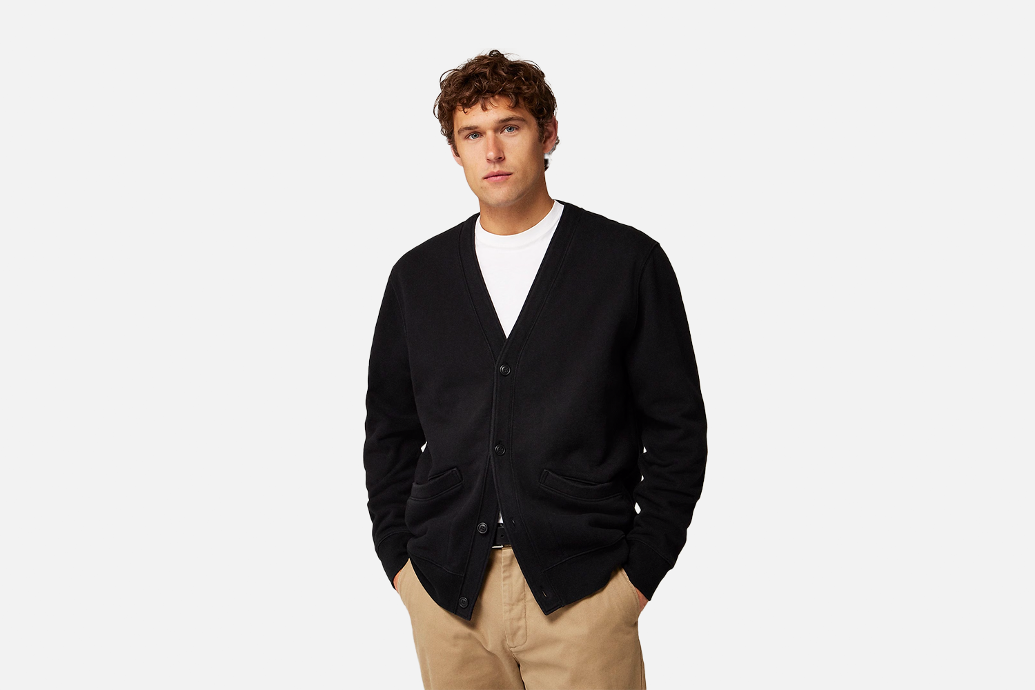 J.Crew Heritage 14 Oz. Fleece Cardigan Sweater