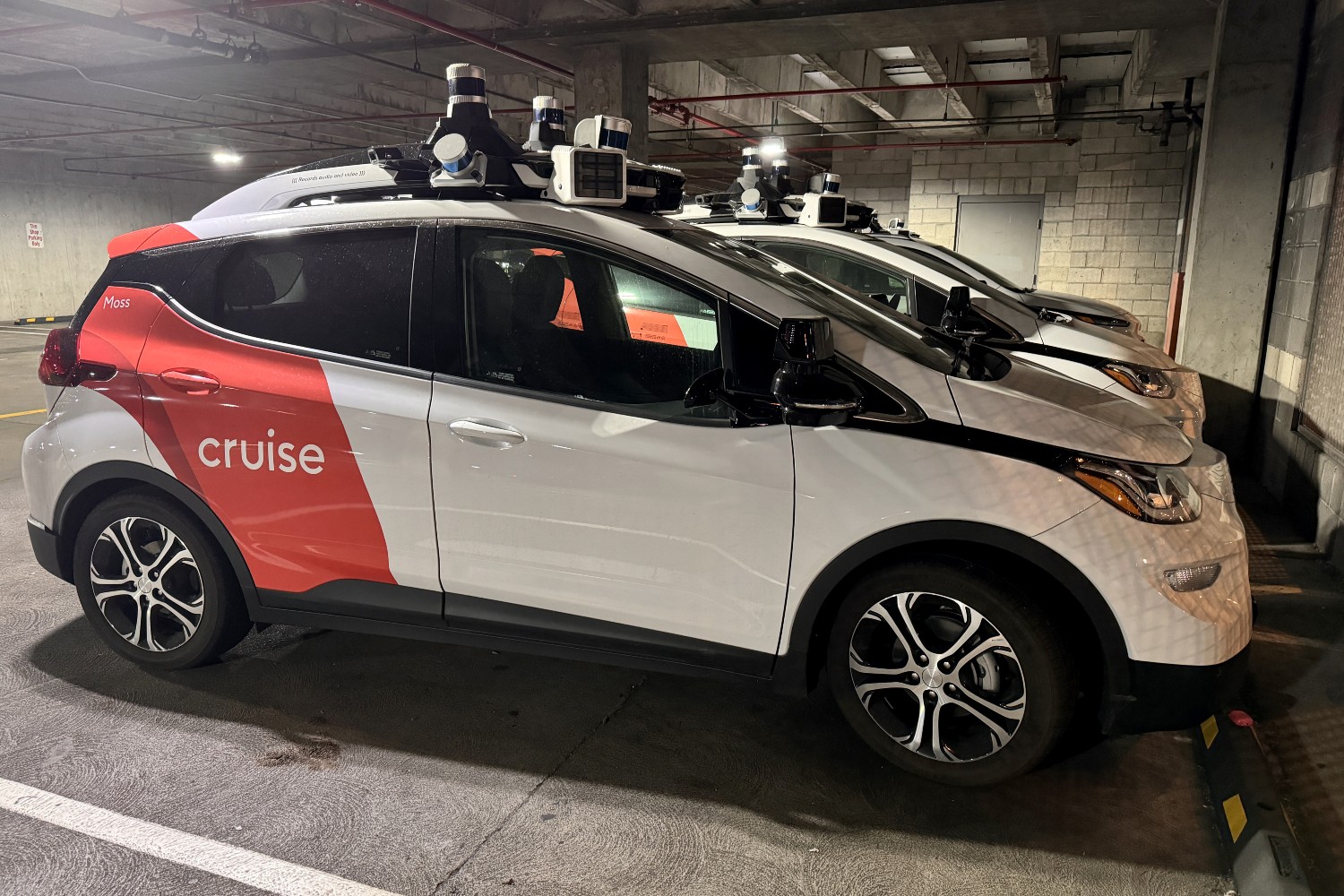 Cruise vehicles in a garage