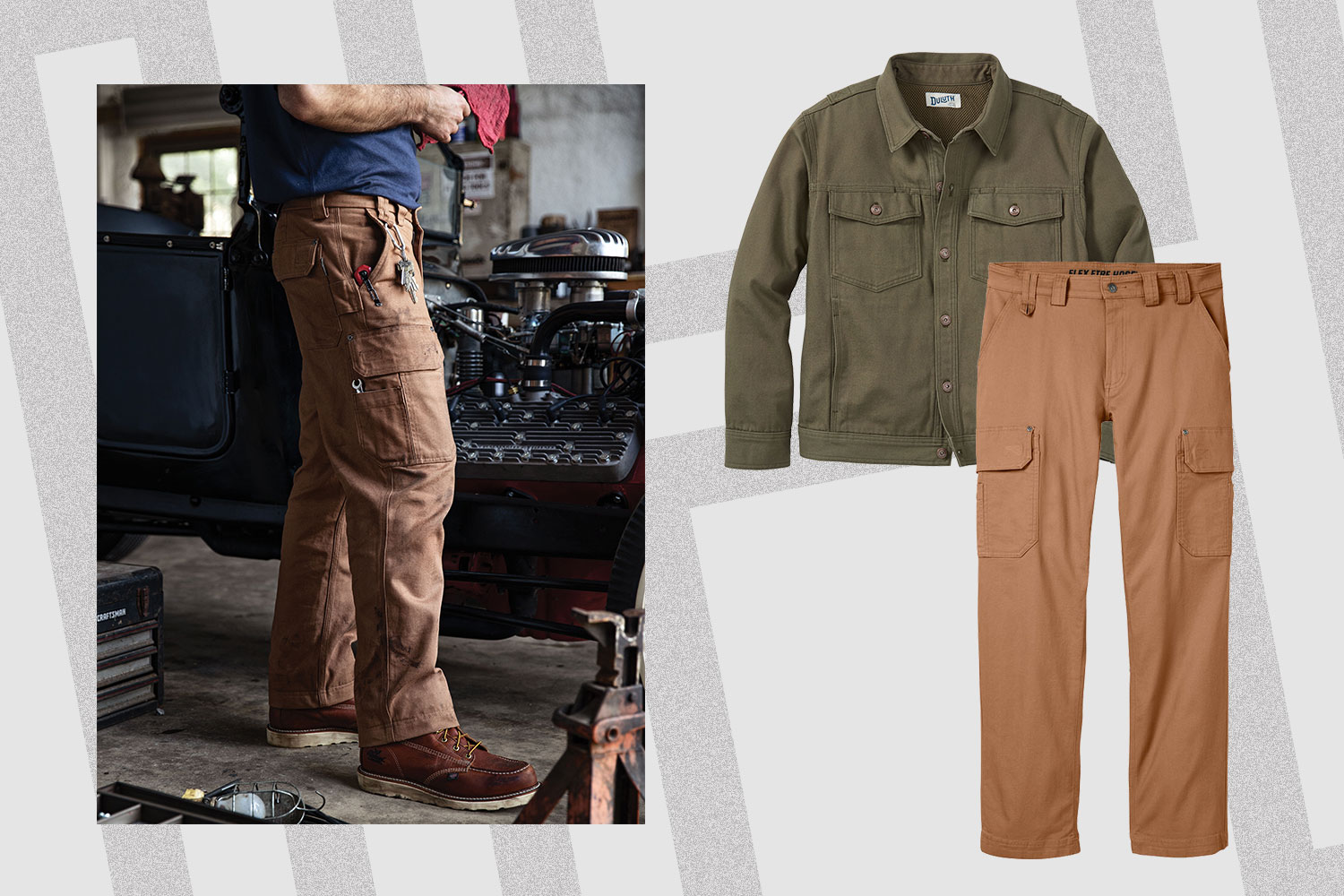 Fire Hose canvas pants and a trucker jacket from Duluth Trading Co. Here's why you should consider this fall gear over waxed canvas.