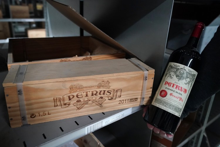 A crate of Petrus bottles. A nightclub in Spain allegedly used $133,000 worth of the famous wine to make sangria.