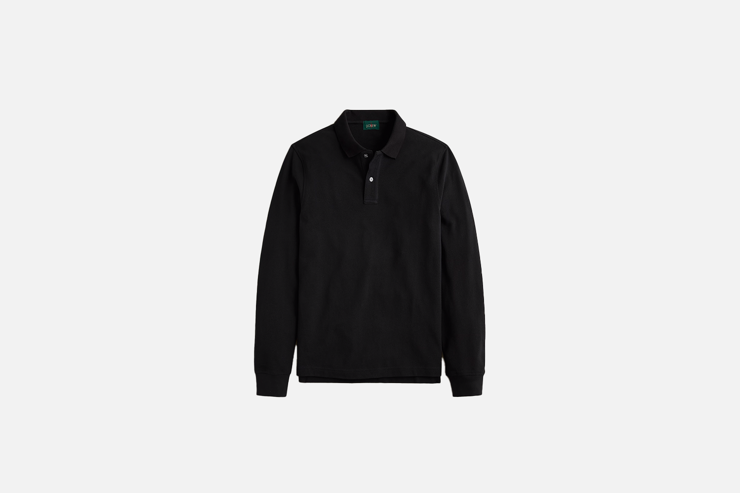 J.Crew Long-Sleeve Classic Piqué Polo Shirt