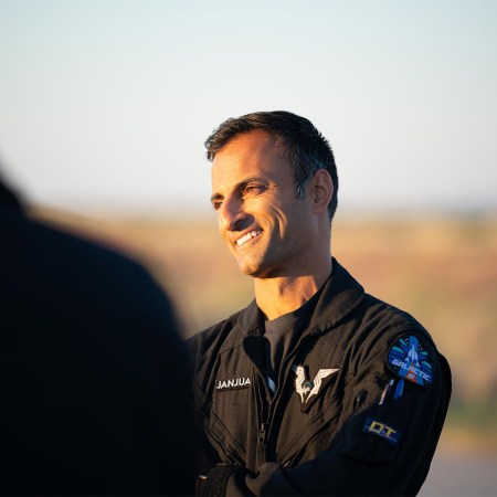 Jameel Janjua, a test pilot for Virgin Galactic who flew in the company's Galactic 07 mission