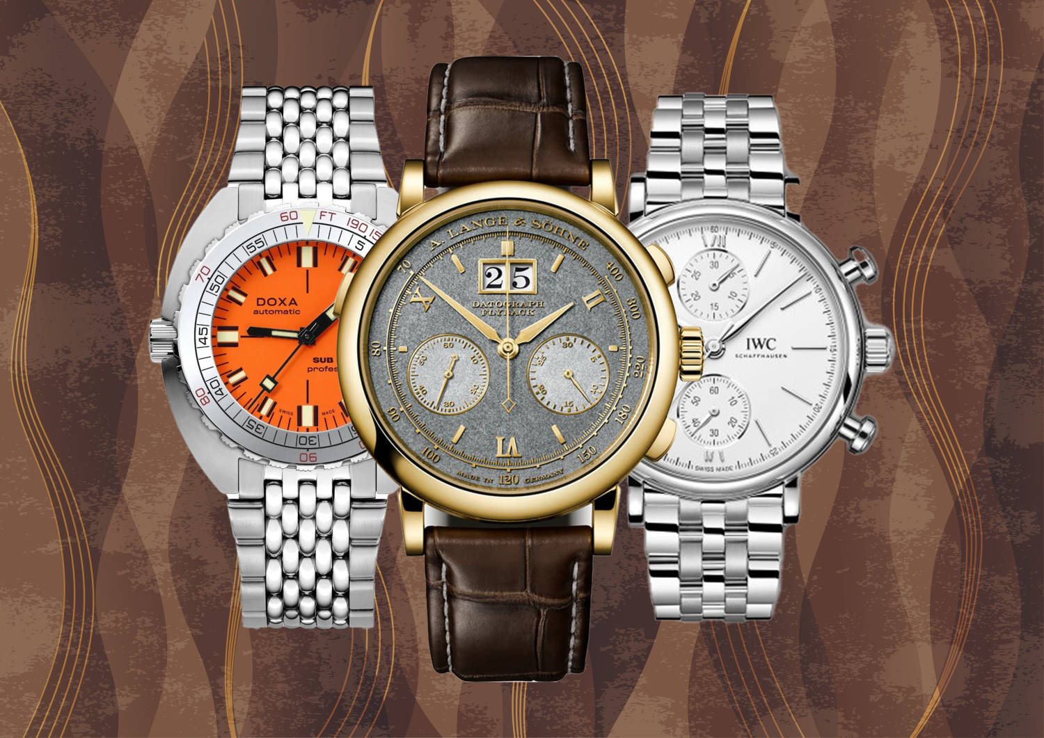 Three new watches from Doxa, A. Lange & Söhne, and IWC, which were some of our favorite new watch releases of August 2024