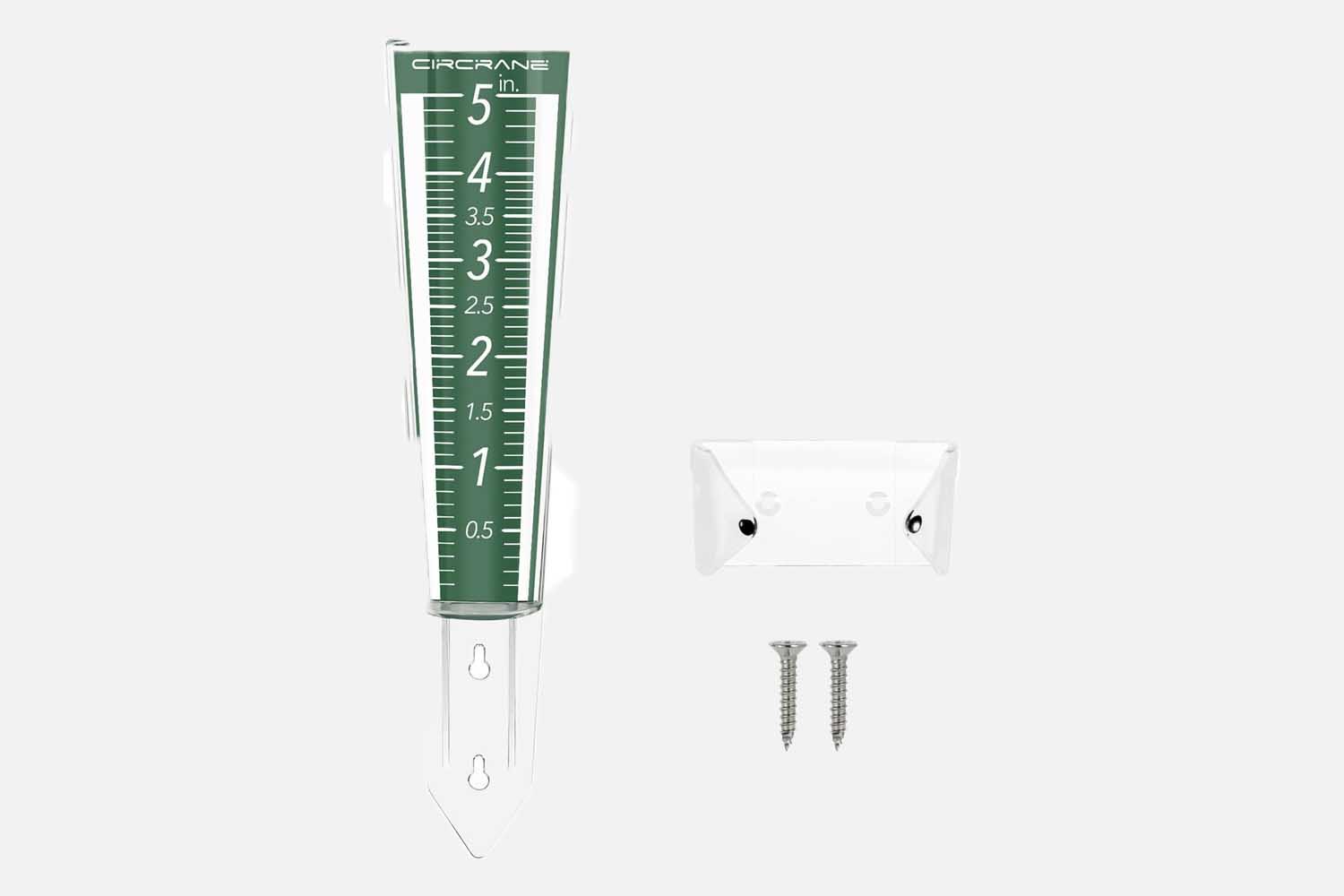 Circrane 5-Inch Capacity Outdoor Rain Gauge