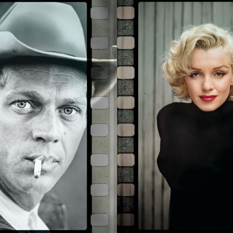 Steve McQueen and Marilyn Monroe in "Life" magazine portraits, as taken from the new Taschen book "LIFE. Hollywood"