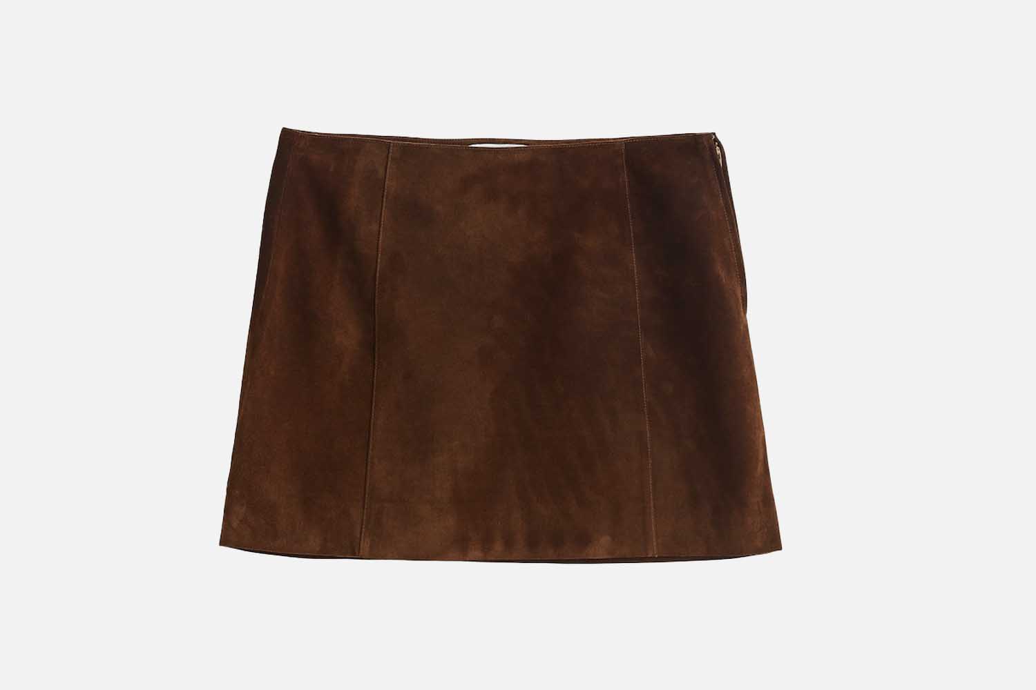 MW x Alexa Chung Suede Mini Skirt