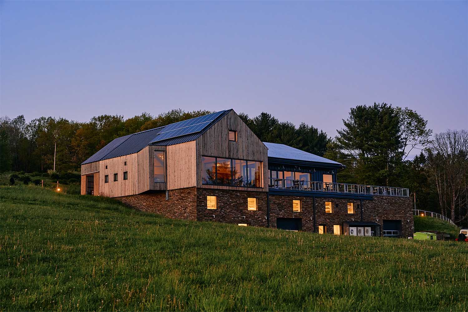 The Seminary HIll cidery at sunset