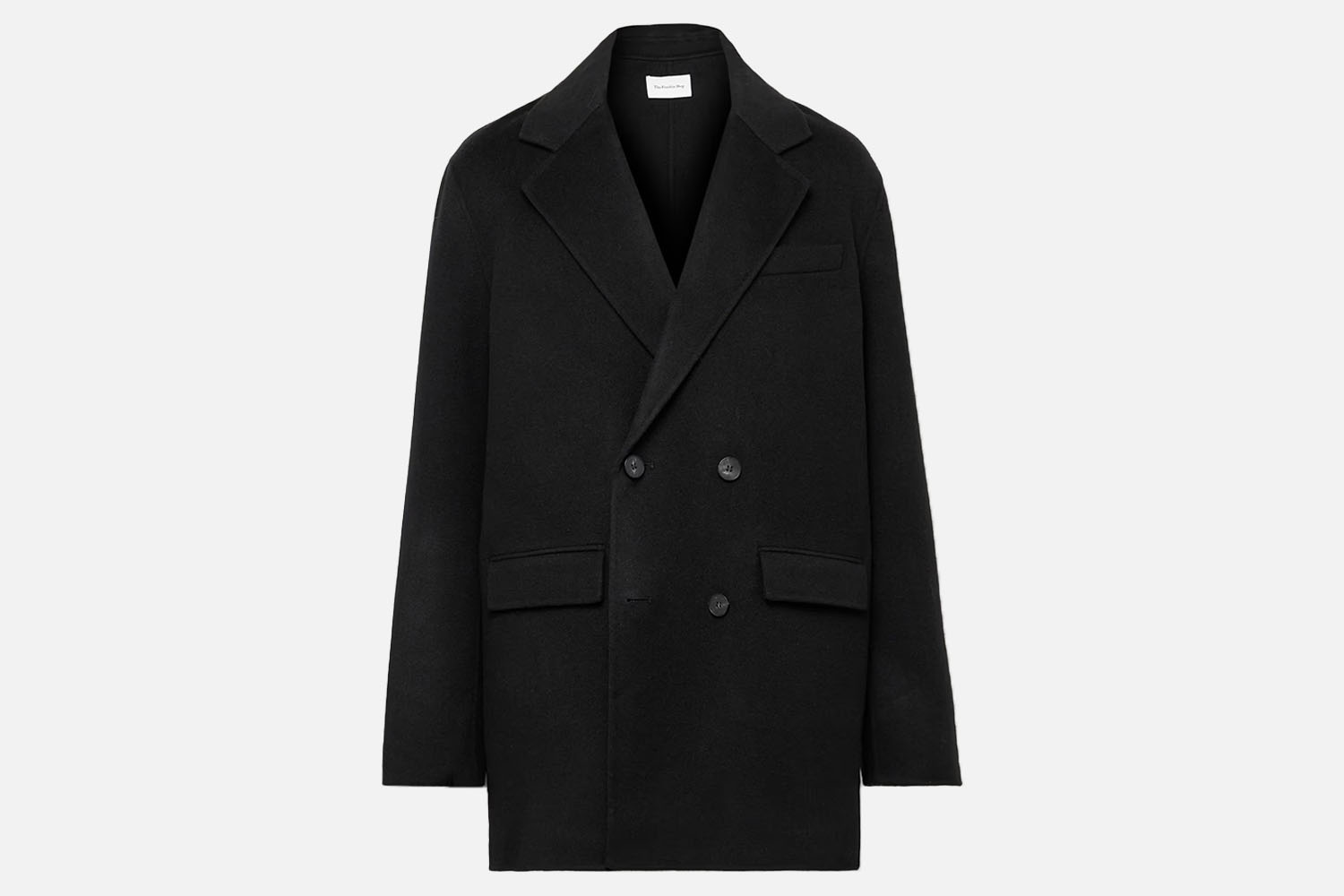 The Frankie Shop Harry Oversized Wool-Blend Felt Coat