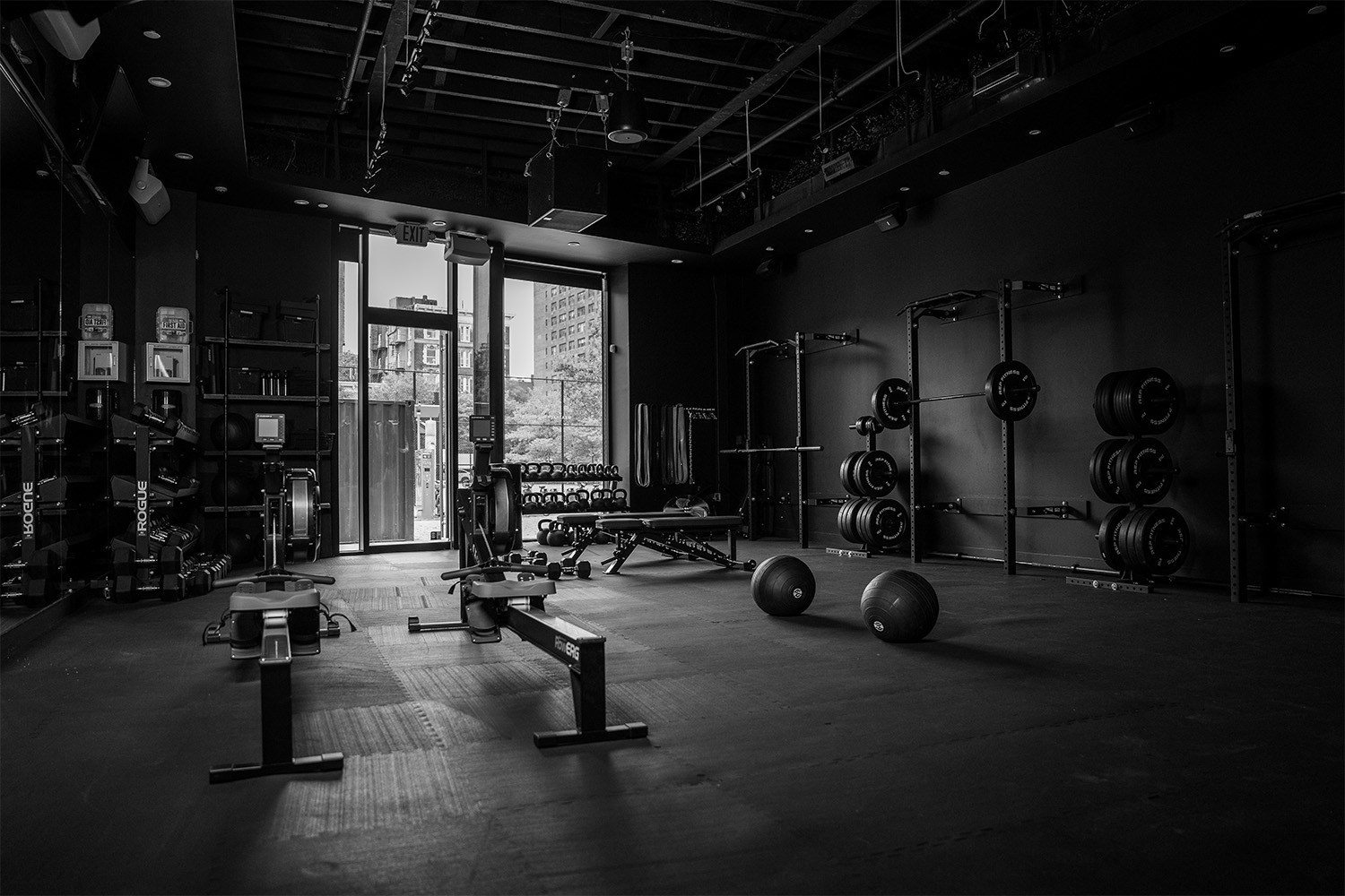 A view of an Athletic Clubs gym in Manhattan.