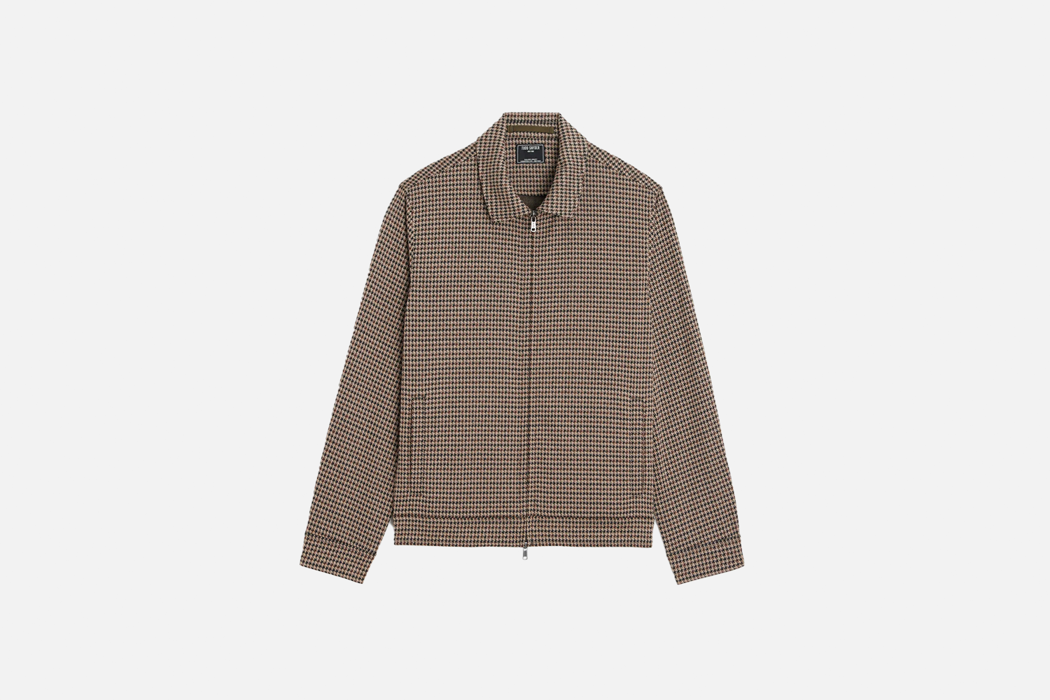 Todd Snyder Houndstooth Zip Jacket