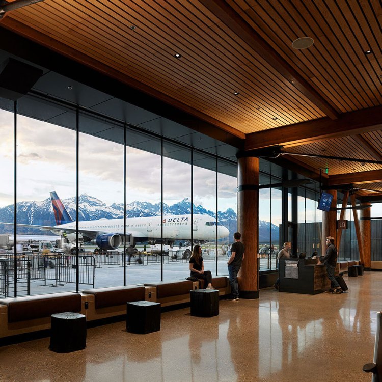 The new renovations at Jackson Hole Airport from CLB Architects