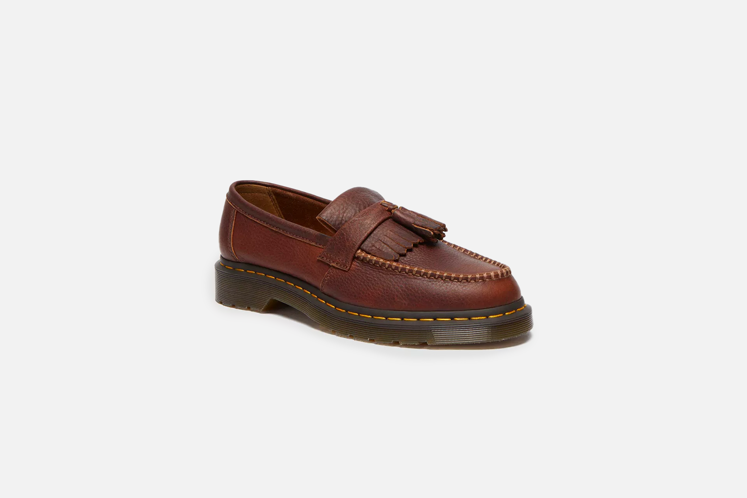 Adrian Yellow Stitch Ambassador Leather Loafers