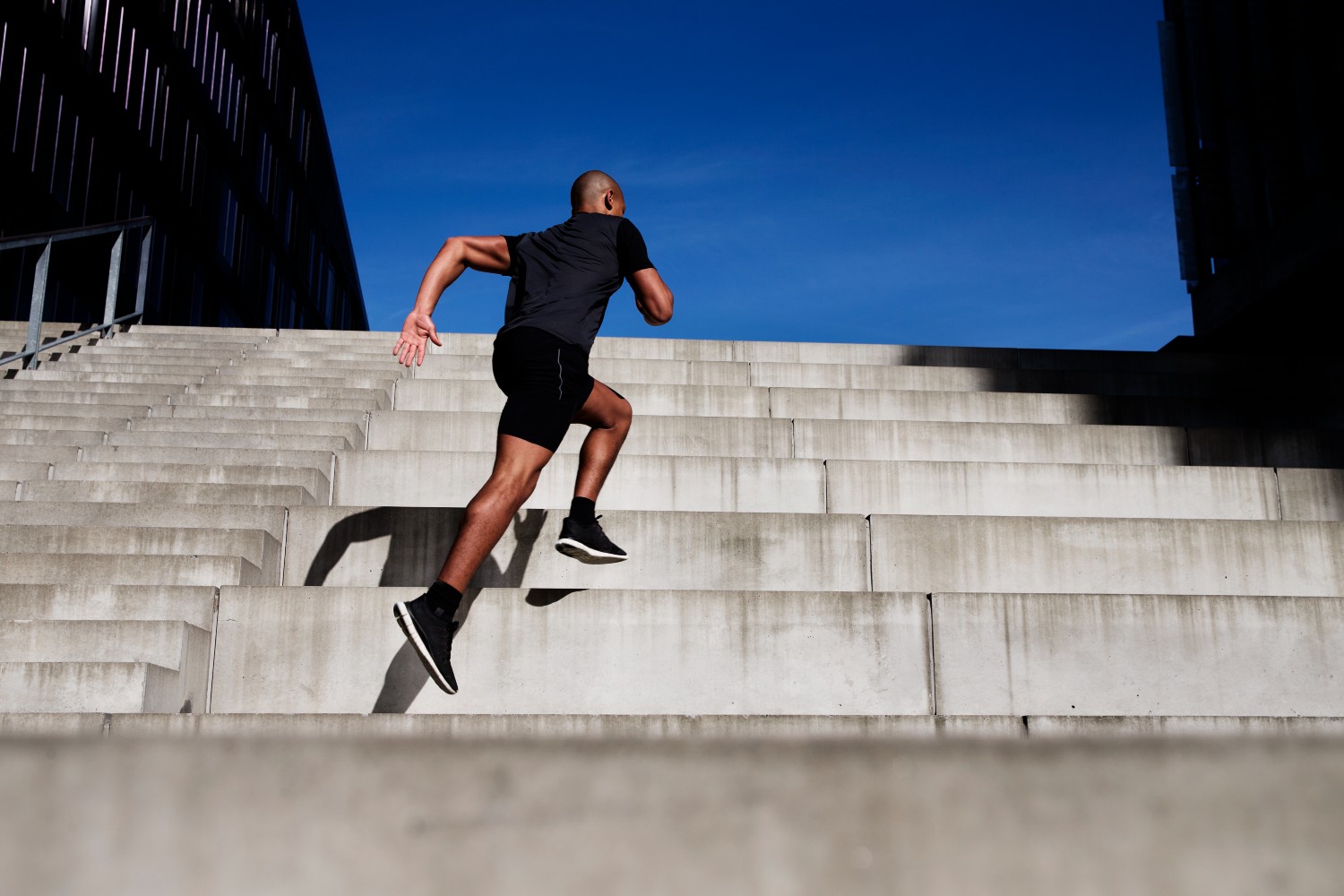 Man on stairs