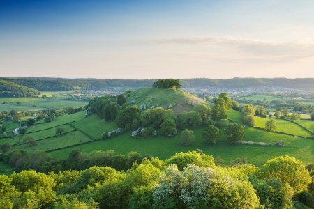 Aerial view of the Cotswolds