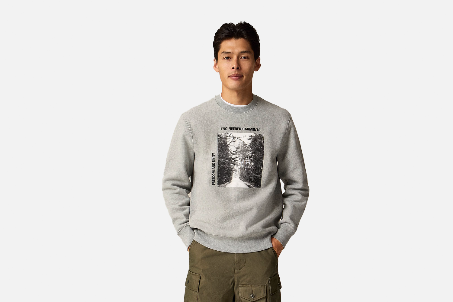 Limited Edition Engineered Garments X J.Crew Heritage 14 oz. Fleece Graphic Sweatshirt