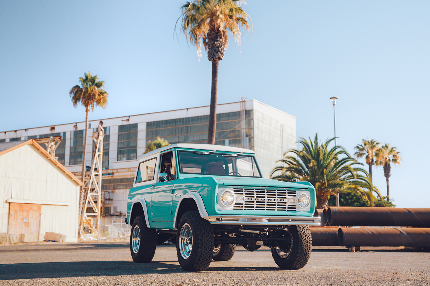 The Bronco Heritage Edition from Kindred Motorworks, a restomod shop in California that works on Ford Broncos, Volkswagen Type 2 Buses and other vintage vehicles