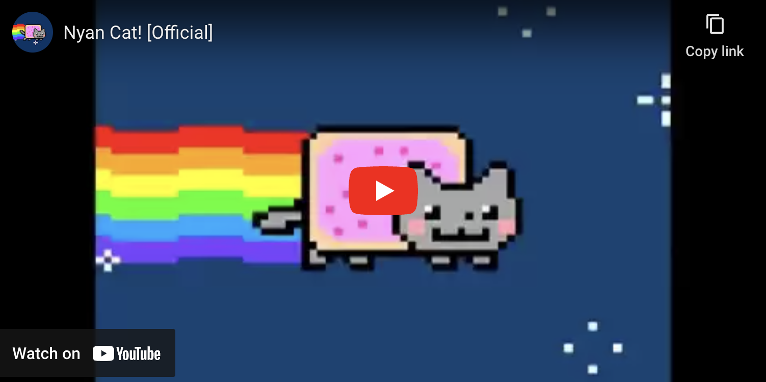 Nyan Cat YouTube screenshot