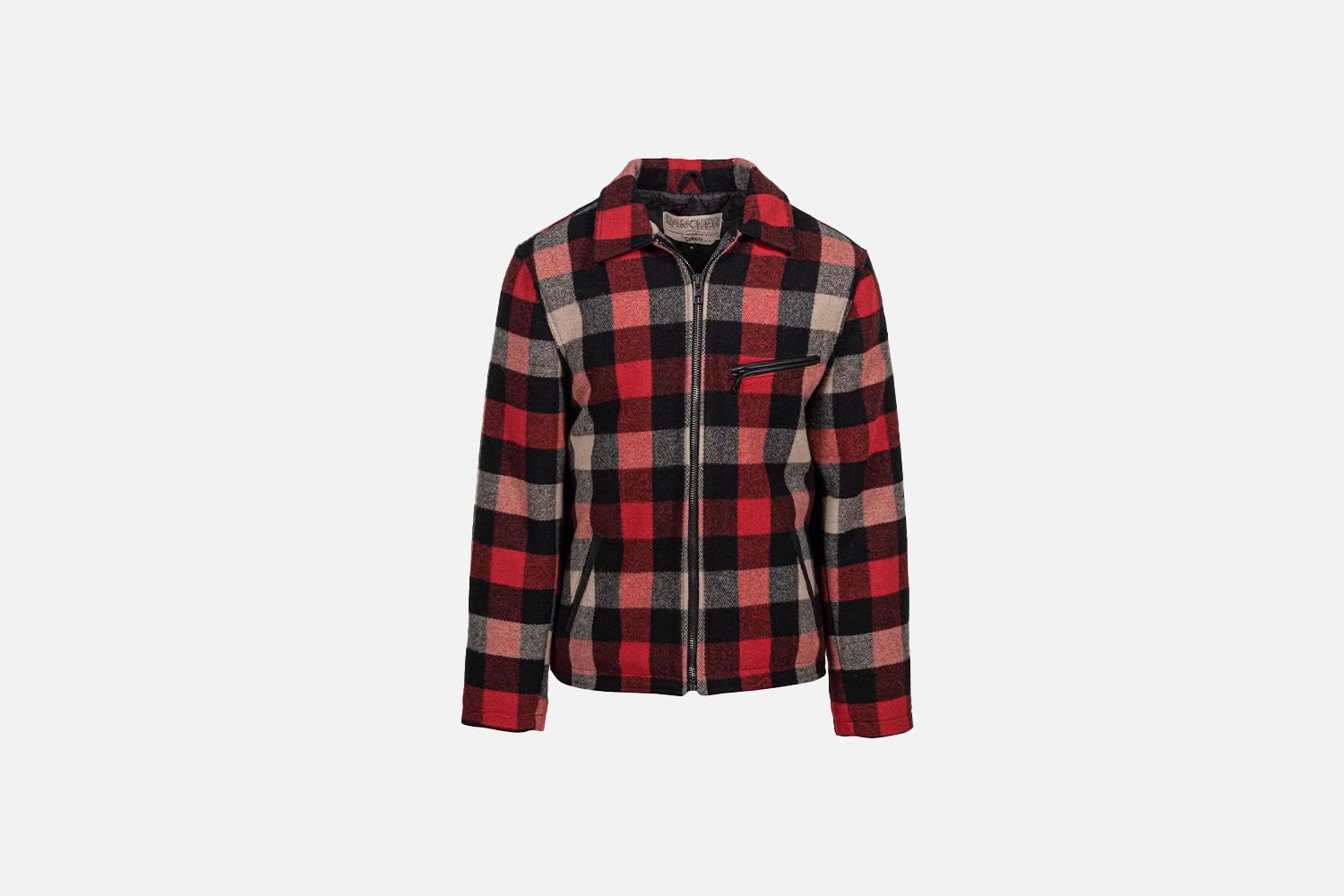 Schott Wool Plaid Station Jacket