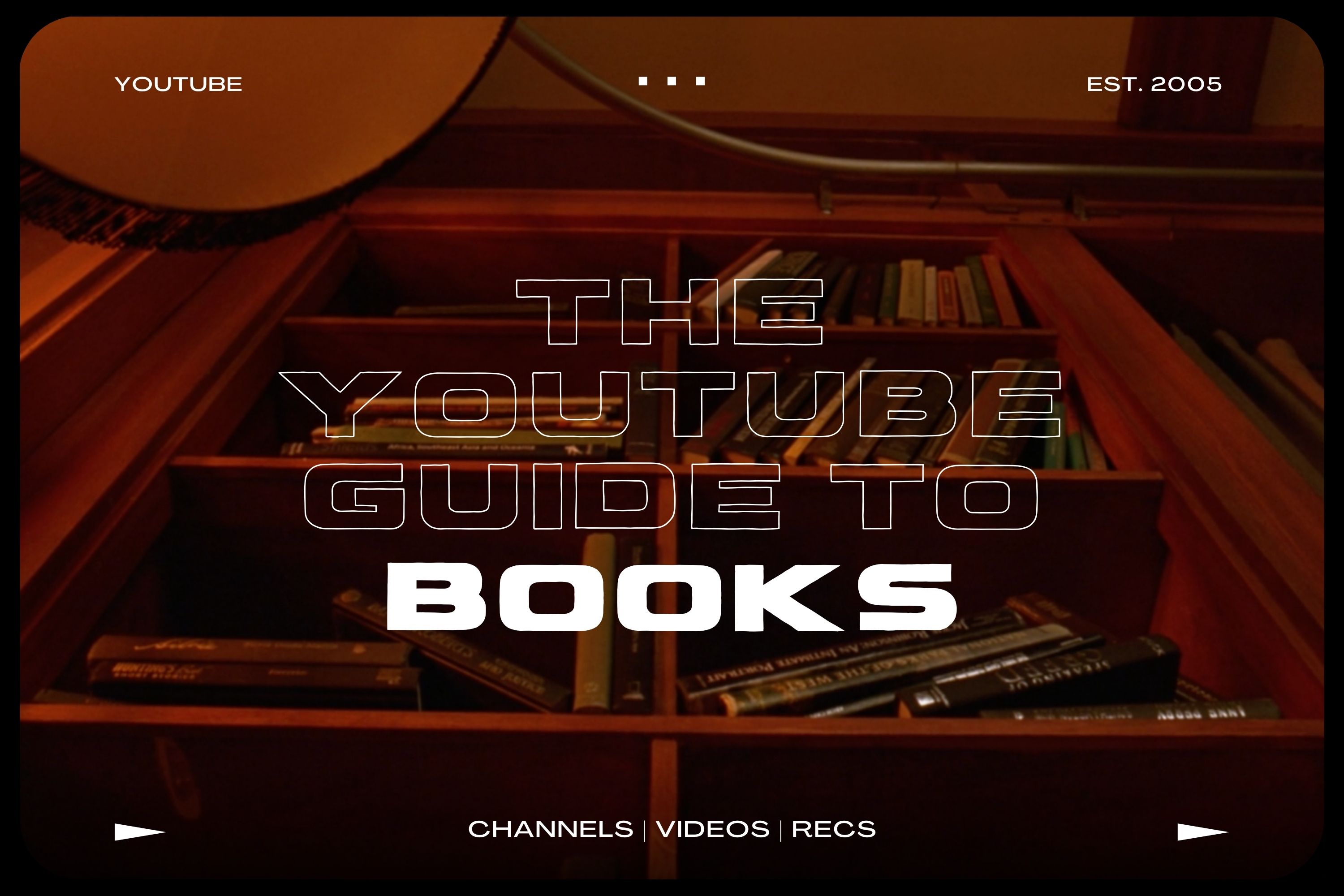 The YouTube Guide to Books, a selection of the best YouTube channels about books across 8 different genres