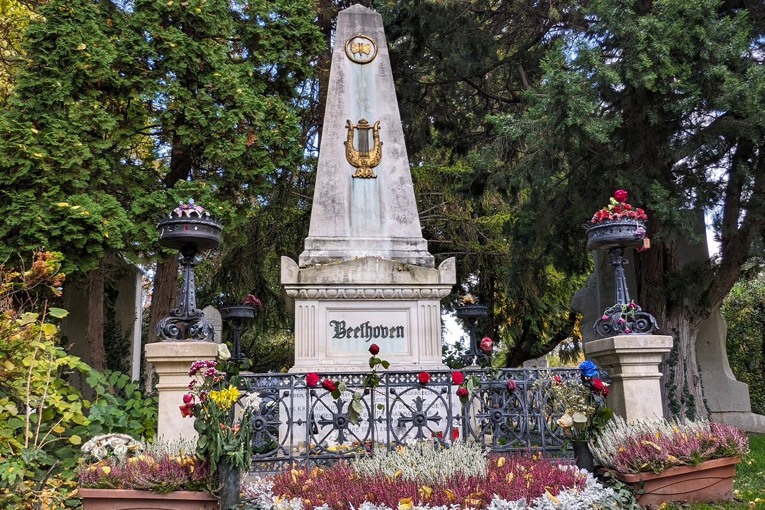 Beethoven's grave at Central Cemetery