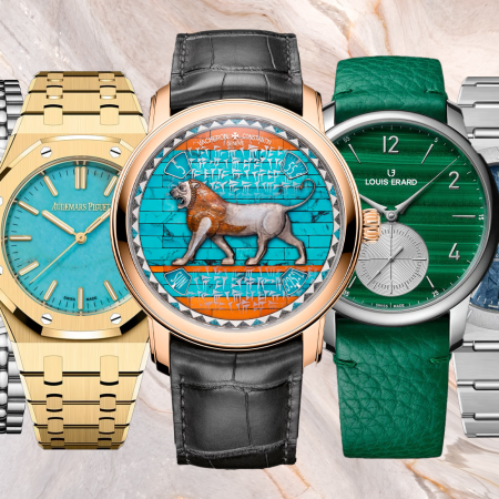 Impossible Watch Company Time-Only; Audemars Piguet Royal Oak Selfwinding; Vacheron Constantin Tribute to Great Civilizations - Lion de Darius; Louis Erard Petite Second Malachite; Omega Constellation 41mm