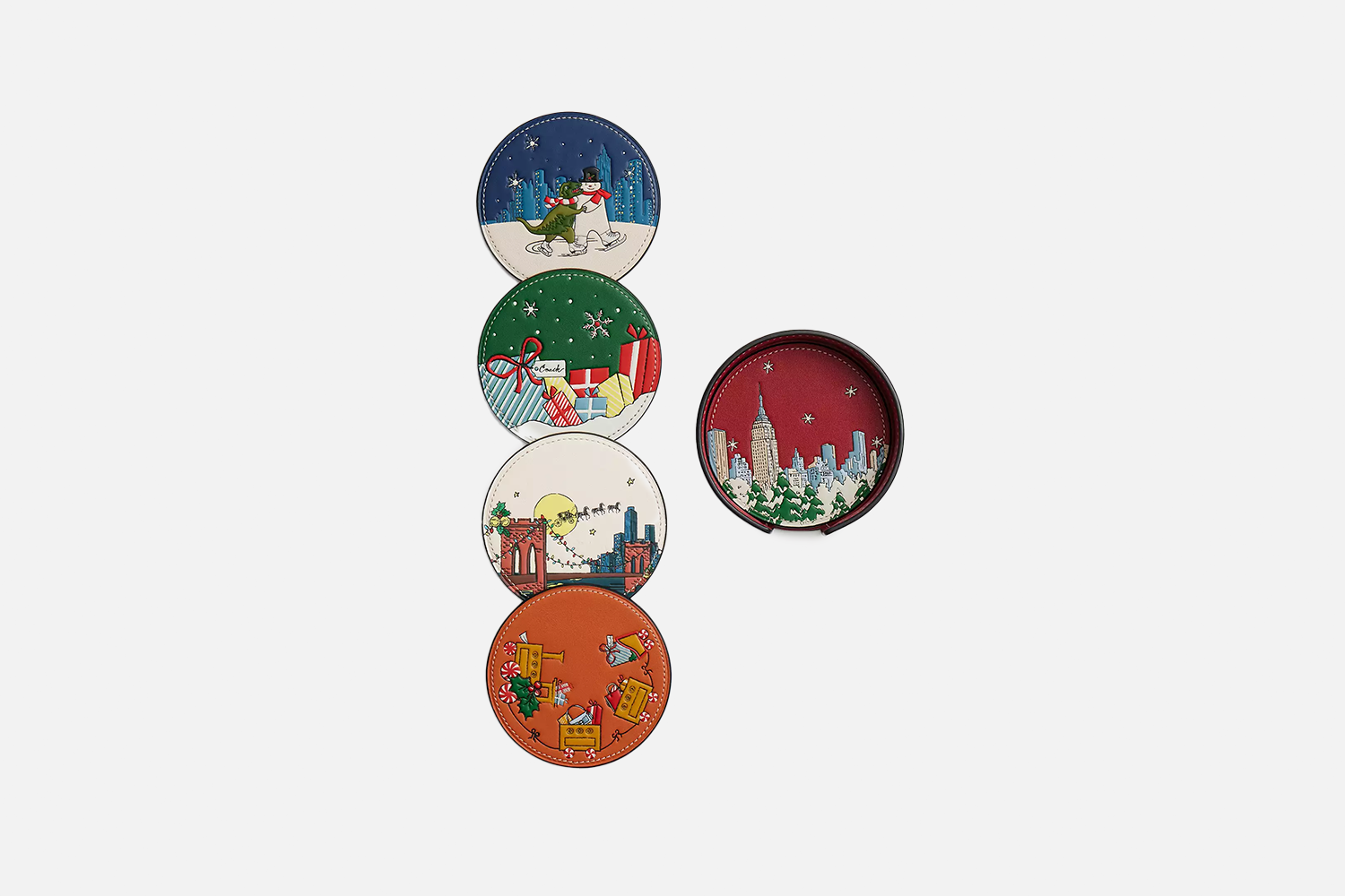 Coach Holiday Coaster Set