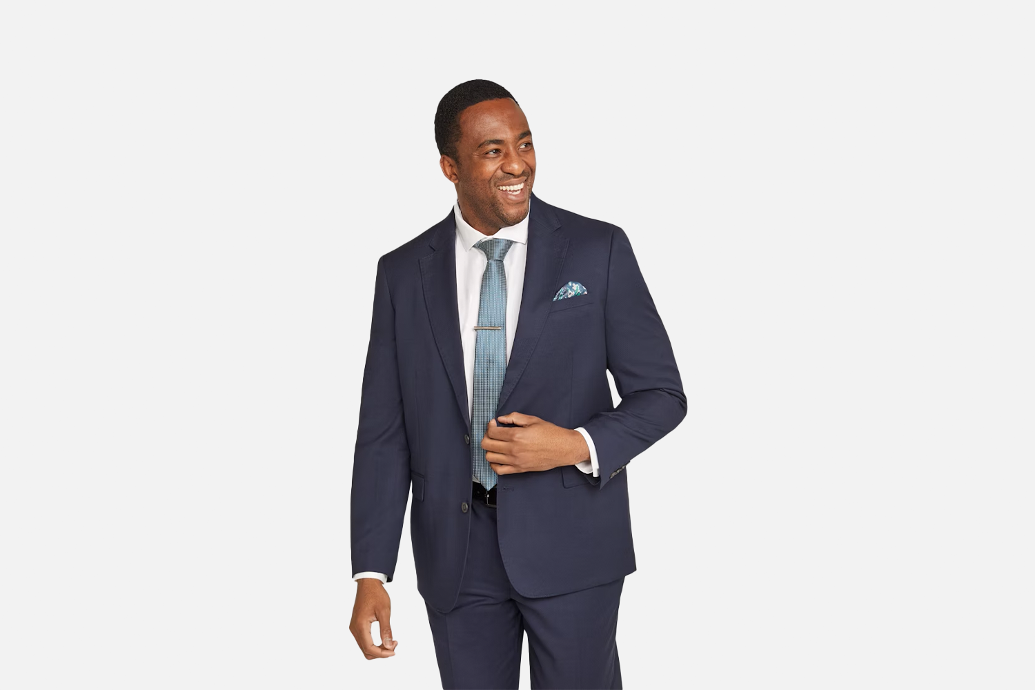 Johnny Bigg Navy Dalton Stretch Suit Jacket