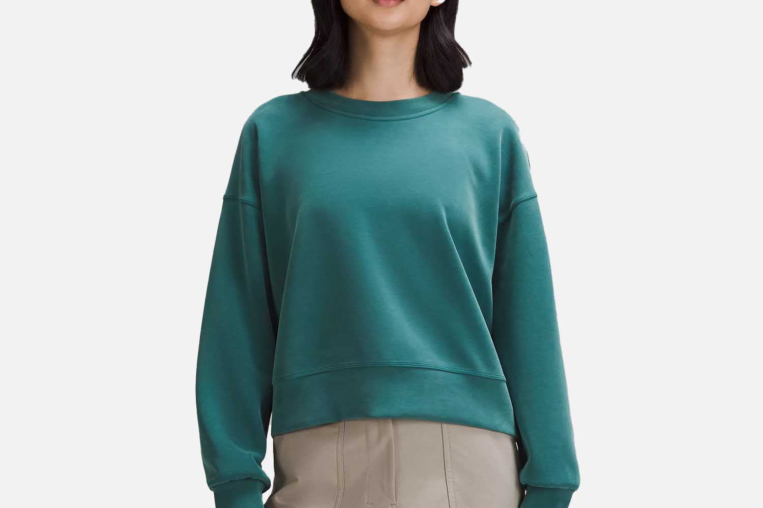 Lululemon Softstreme Perfectly Oversized Cropped Crew