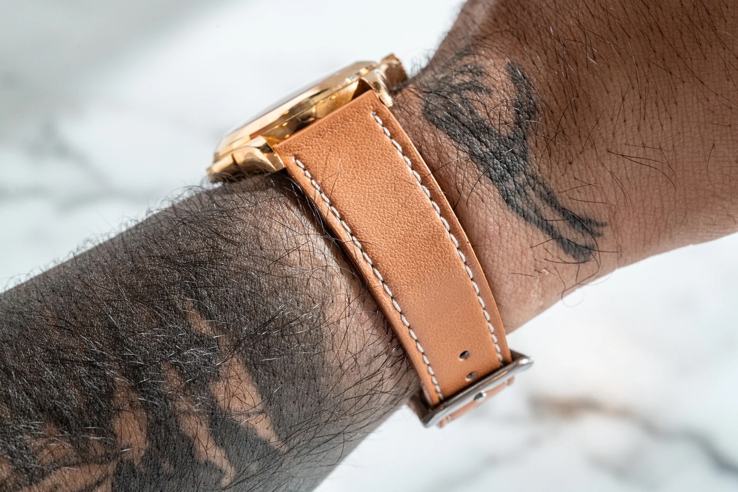 Analog:Shift Hawksbill Brown Vegan Leather Strap