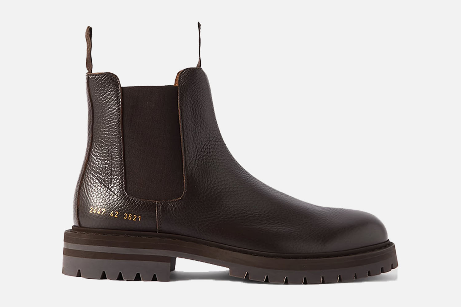 Common Projects Full-Grain Leather Chelsea Boots