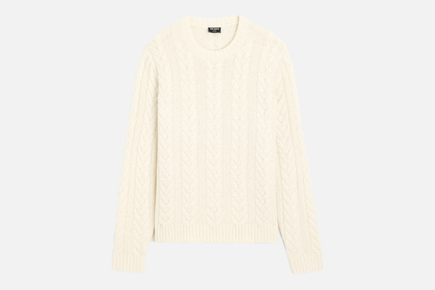 Todd Synder Wool Cable Crewneck Sweater