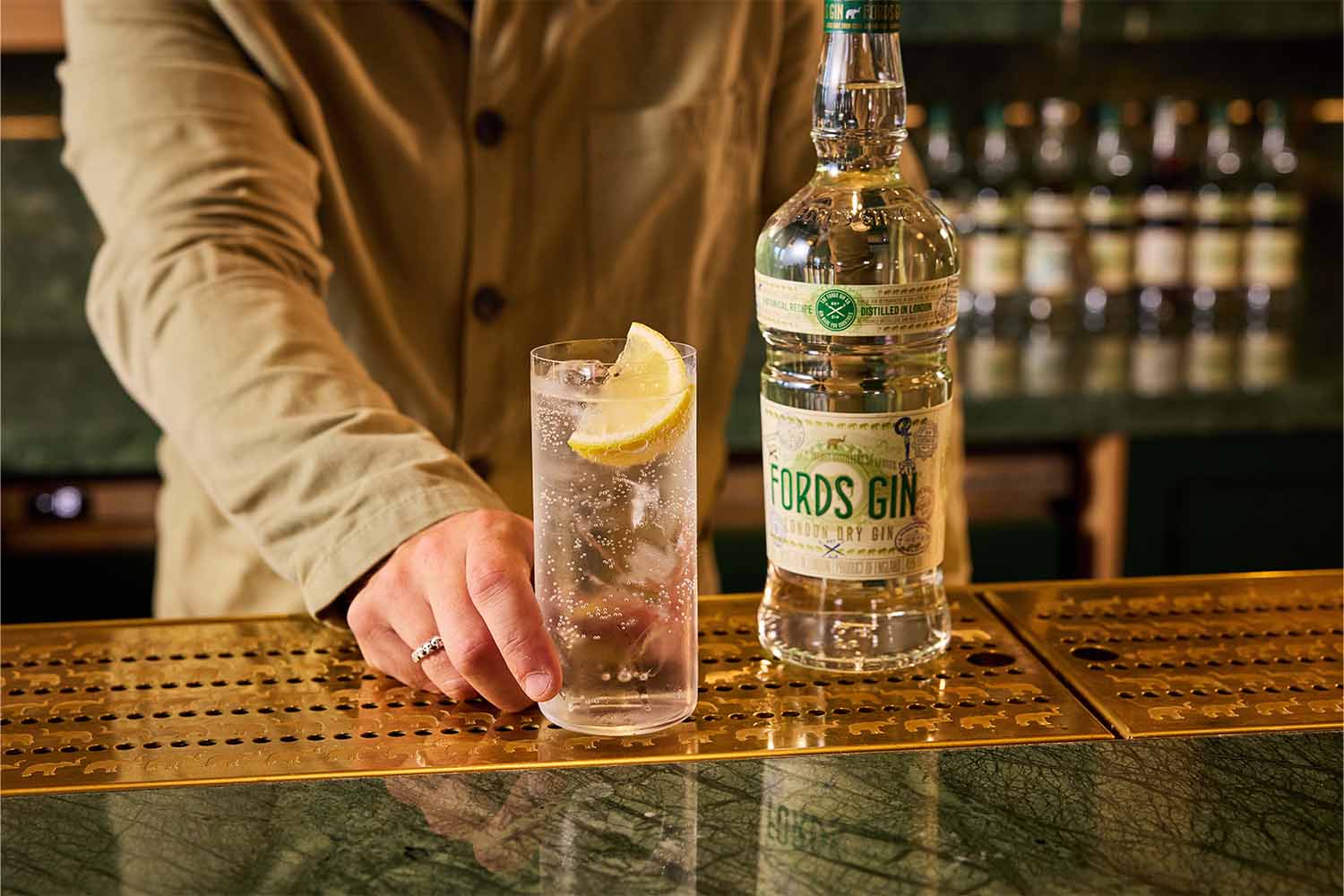 Gin and Tonic at the Fords Gin bar