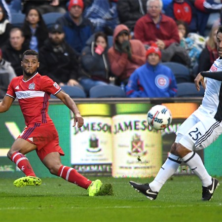 A Jameson ad seen on the sidelines of a Major League Soccer game. Jameson is now the official whiskey of the MLS.